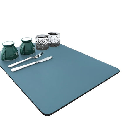 Șervet bucătărie silicon impermeabil – absorbant, design modern, albastru