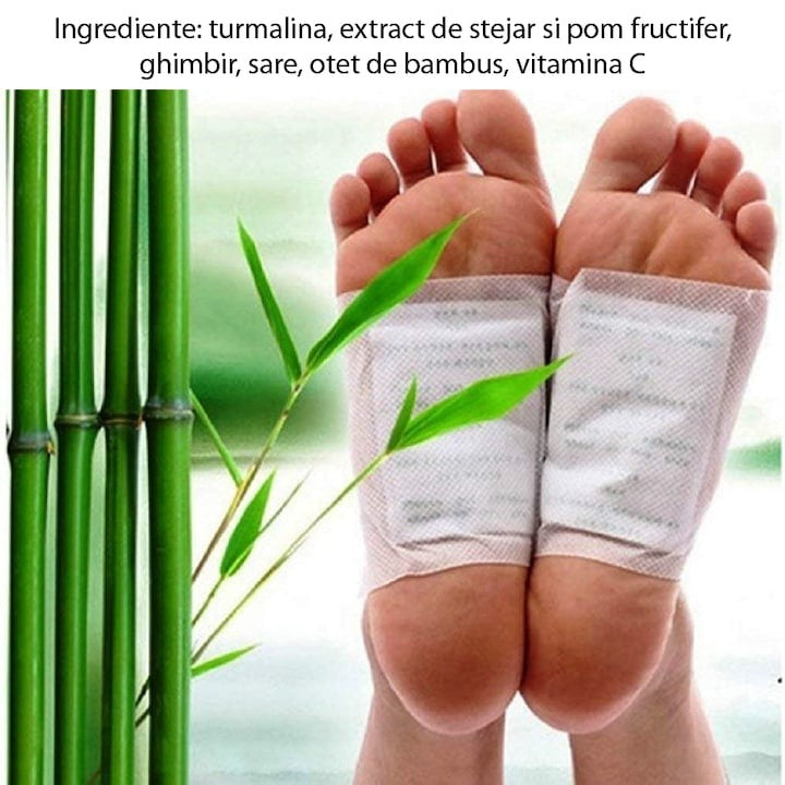 Plasturi Detox Kinoki Premium pentru Picioare – Set 100 Bucăți