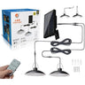Set 2 lampi solare LED gradina cu telecomanda panou solar IP66