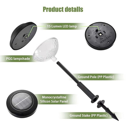 Set 2 lămpi solare LED RGB grădină – 2 moduri de lumină