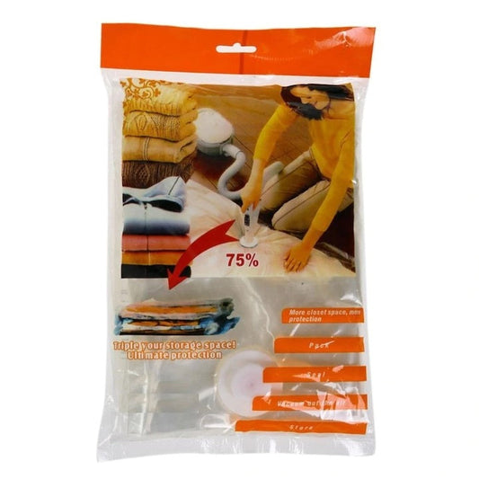 Set 12 Saci de Vidat pentru Haine & Pilote 80x100 cm – Depozitare Vacuum, Reutilizabili, Economie Spațiu 75%