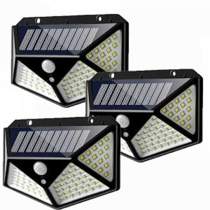 Set 10 Lămpi Solare 100 LED cu Senzor de Mișcare