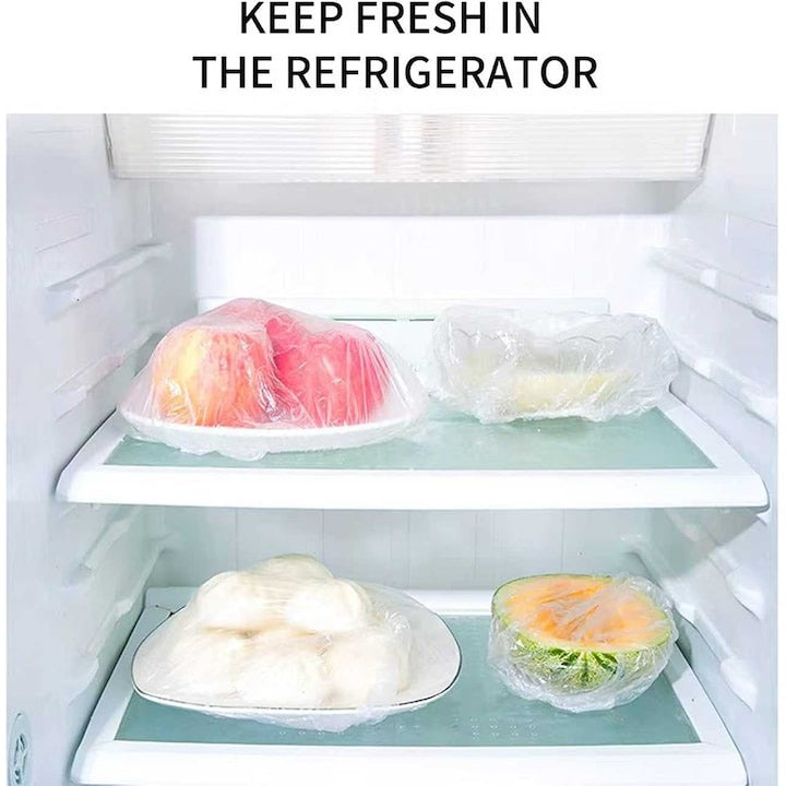 Set 50 Folii Alimentare Reutilizabile Elastice, Dimensiune Universală, Protecție Mâncare