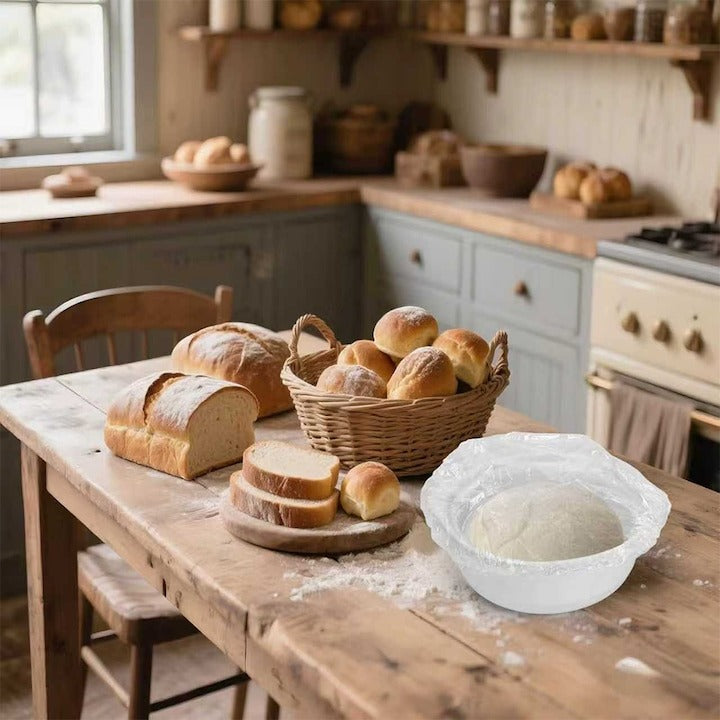 Set 50 Folii Alimentare Reutilizabile Elastice, Dimensiune Universală, Protecție Mâncare