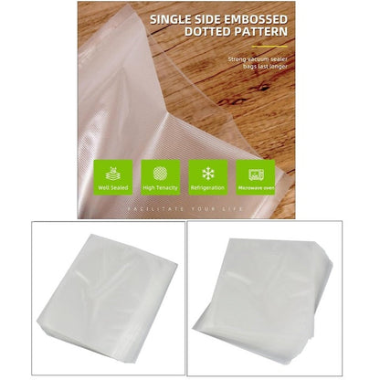 Set 50 Pungi de Vidat Gofrate 20x30 cm, BPA-Free – Groase 100/330 μm, Compatibile cu Orice Aparat Vacuum