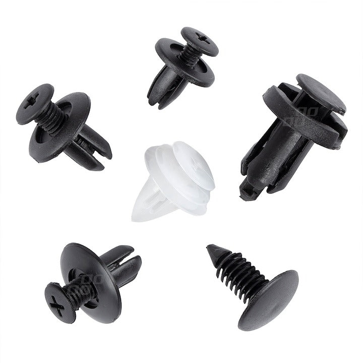Set clipsuri auto universale 100 bucati cleme fixare tapiterie bara aripa