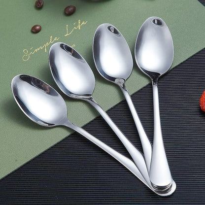 Set Tacâmuri 24 Piese din Oțel Inoxidabil – Design Elegant, Argintiu, cu Cutie Cadou