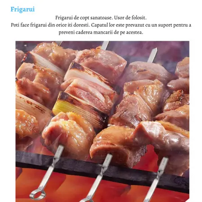 Set Ustensile Gratar 26 Piese Cu Servieta Deluxe Din Aluminiu Inox Profesional