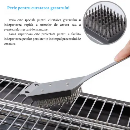 Set Ustensile Gratar 26 Piese Cu Servieta Deluxe Din Aluminiu Inox Profesional