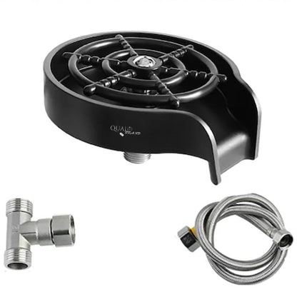 Spălător pahare/sticle cu presiune – montaj pe chiuvetă, racorduri incluse, ideal bar/restaurante