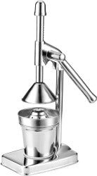 Storcător manual de citrice din inox – Suc proaspăt fără efort, Argintiu