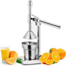Storcător manual de citrice din inox – Suc proaspăt fără efort, Argintiu