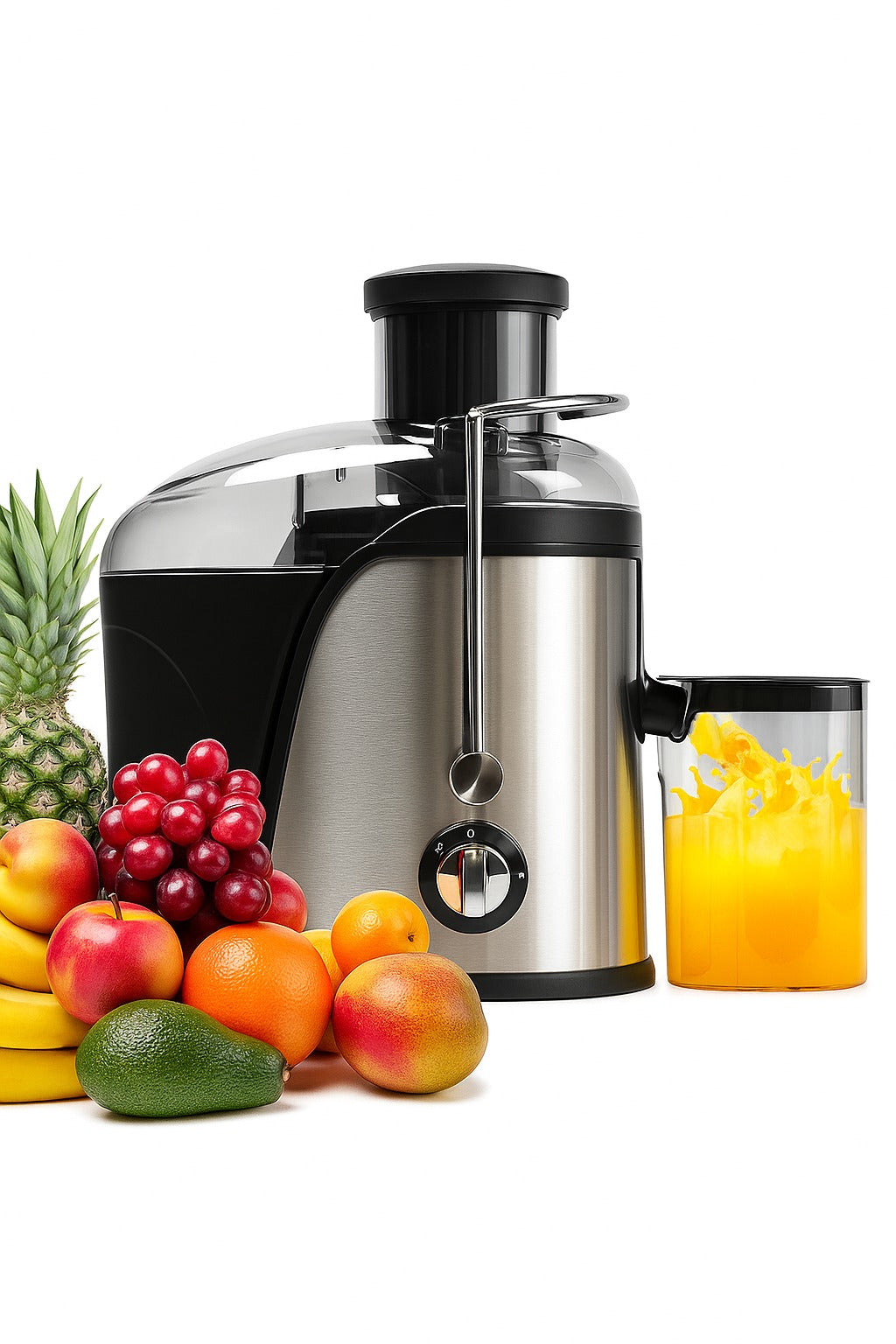 Storcător Fructe și Legume SONYMAX SN-1059, 800W, Inox, 2 Viteze, Anti-Picurare