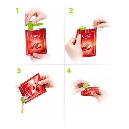 Cleme pentru plicuri de condimente 10 bucăți cu suport suspendabil – Organizare practică bucătărie