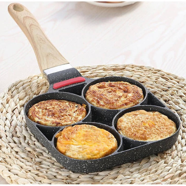 Tigaie antiaderentă 4 compartimente – aliaj aluminiu, Ø32 cm