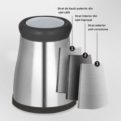 Tocator Electric 5L din Inox cu 4 Lame din Oțel Inoxidabil Negru