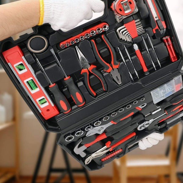 Trusa profesionala scule 43 piese multifunctionala set complet reparatii cu cutie organizatoare