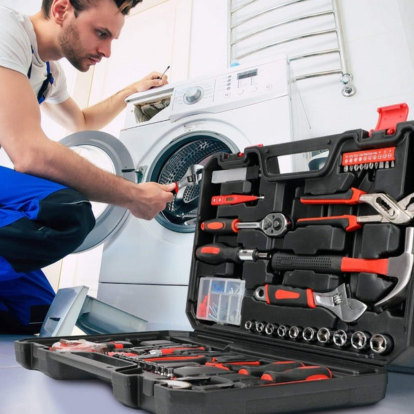 Trusa profesionala scule 43 piese multifunctionala set complet reparatii cu cutie organizatoare