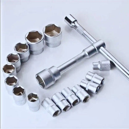 Set trusă scule profesionale – 108 piese, tubulare cromate, oțel crom-vanadiu