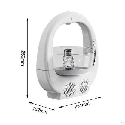 Umidificator 6 in 1 cu bol decorativ boxa Bluetooth lumina RGB 700ml - Cadoul Ideal
