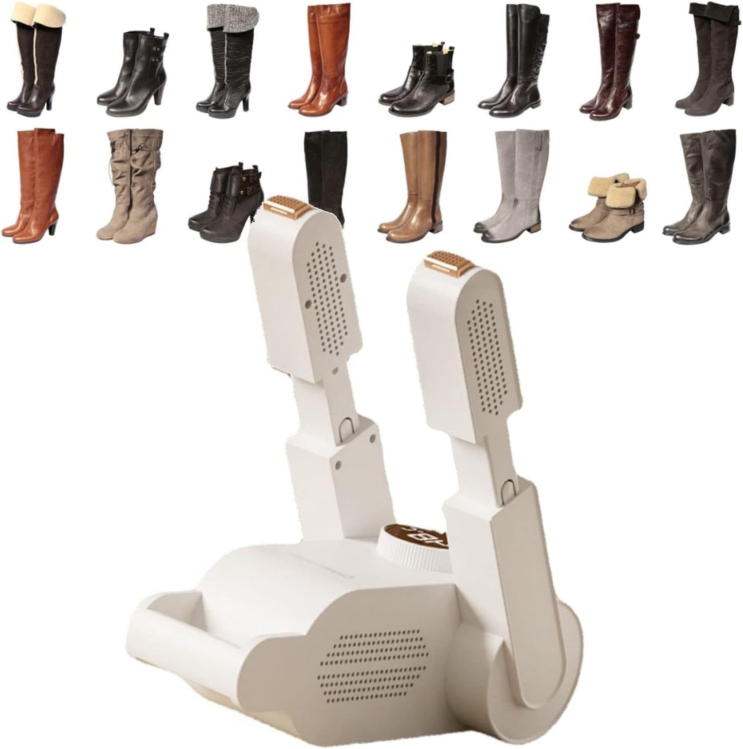 Uscător Electric pentru Încălțăminte cu Dezinfectare UV, Timer și Design Pliabil – Uscare Rapidă 360°