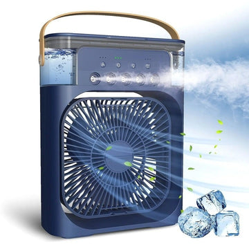 Ventilator Portabil Cu Rezervor Apa 600ML Umidificare Vaporizare Si Racire 3 In 1