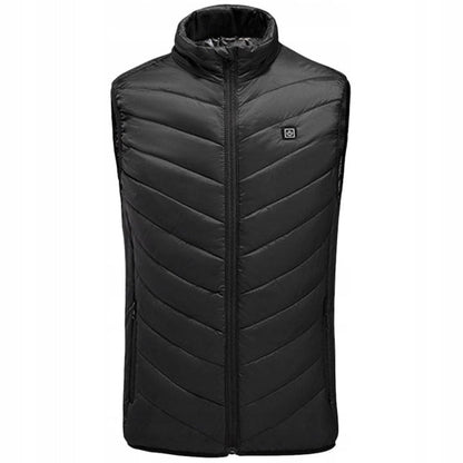 Vestă Încălzită Inteligentă USB 5V cu 9 Zone și 3 Trepte de Temperatură