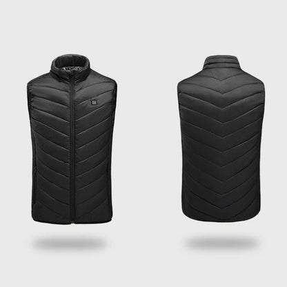 Vestă Încălzită Inteligentă USB 5V cu 9 Zone și 3 Trepte de Temperatură